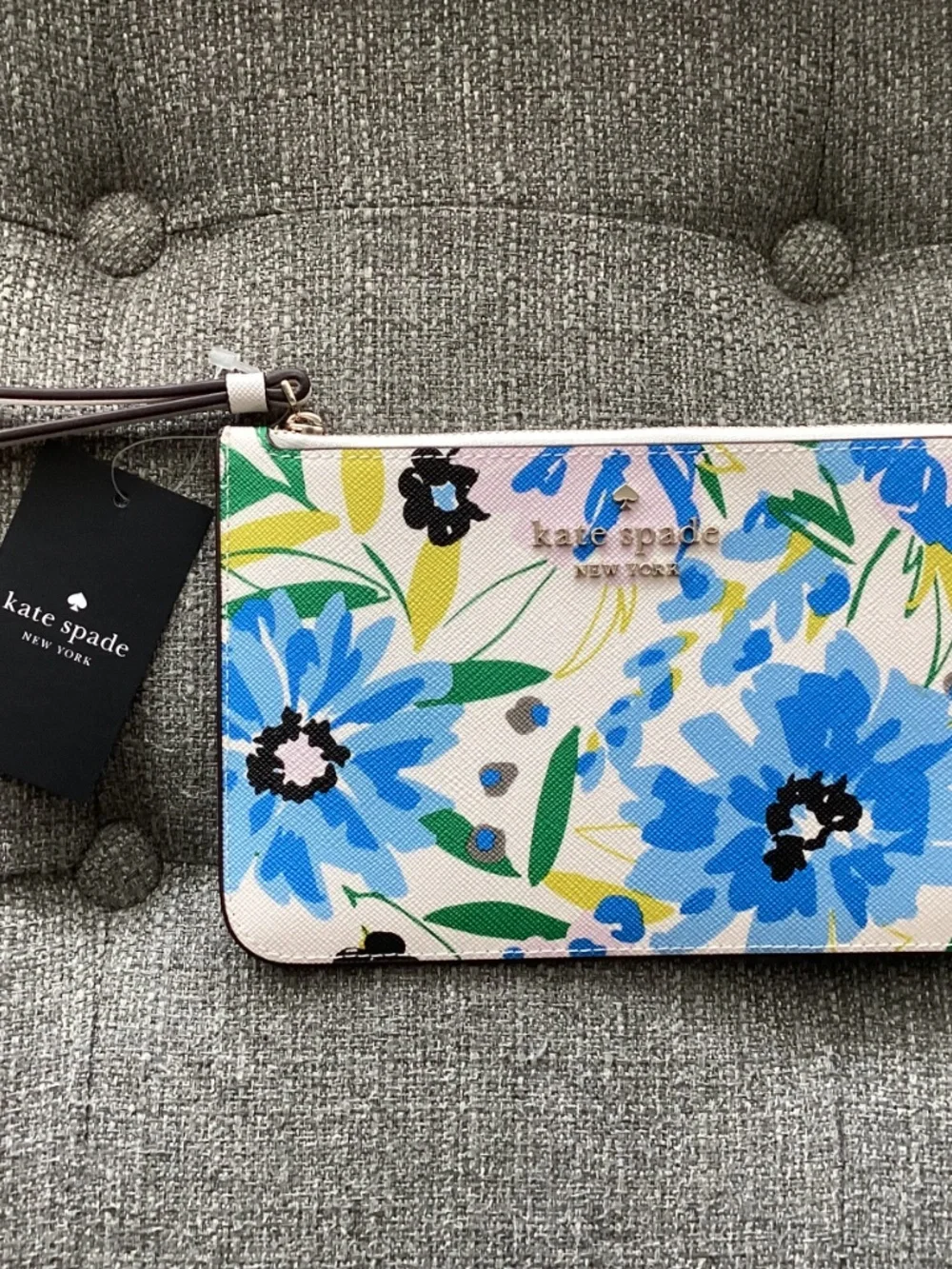 Kate Spade New York cameron festival floral leather wristlet